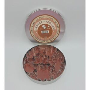 Vintage Fox Run‎ Craftsman Cookie Cutters Set of 7 Leaves Tin Plated